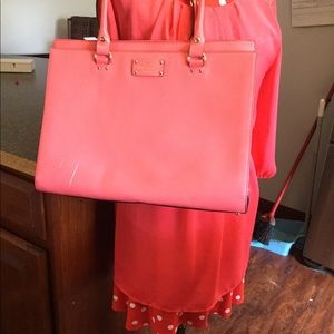 Kate Spade Kory Wellesley Large LeathFlamingo Pink
